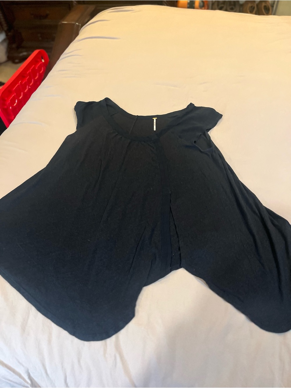 We The Free Black Swing Cap-Sleeve Tunic